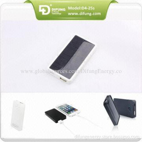Our Factory Patent Design 2,500mAh Portable Solar Chargers, Mini Solar System with Mobile Charger